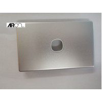 Slimline One Gang No Switch - Aluminium Cover